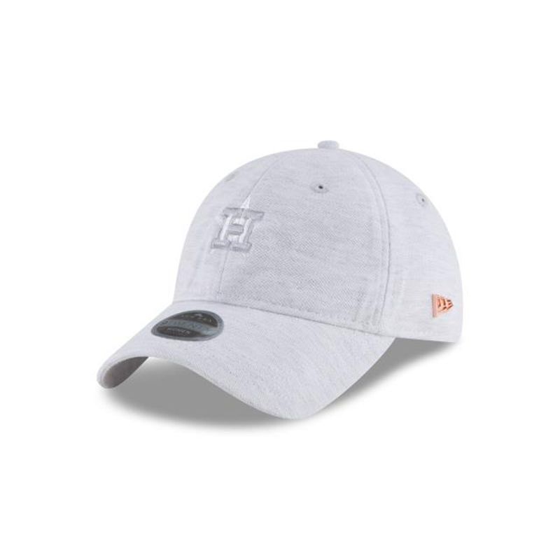 MLB Houston Astros Womens Micro Stitch 9Twenty Adjustable (KQE4015) - Grey New Era Caps